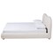 Baxton Studio Maya Mid-Century Modern Cream Boucle Fabric and Oak Brown Finished Wood Queen Size Platform Bed 228-13067-ZORO - alternate 4